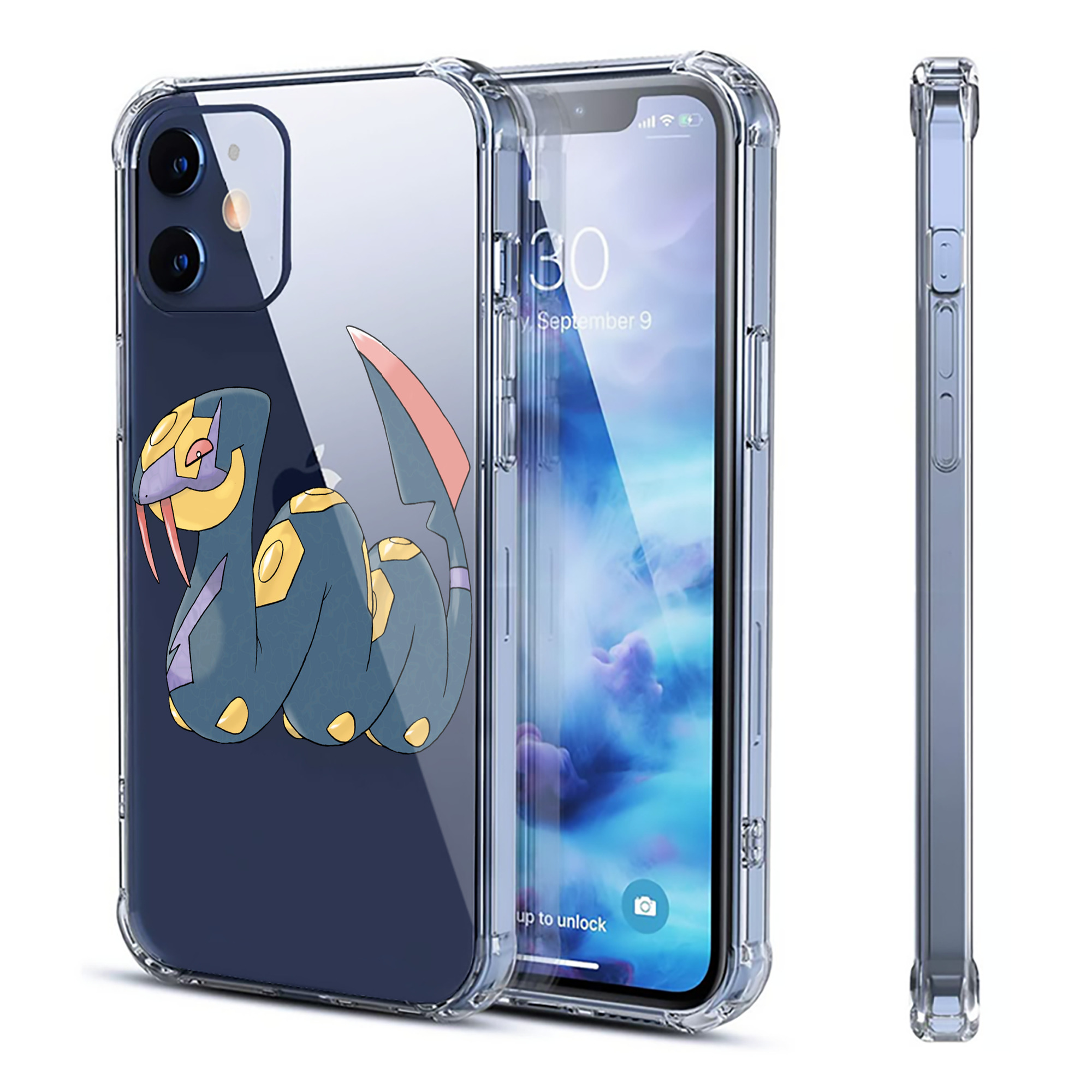 （画像用） ポケットモンスター Pokémon 【iPhone 12シリーズ対応】透明スマホケース（クリアソフトケース）